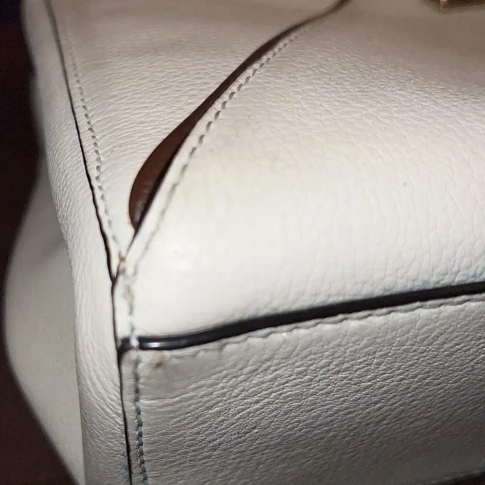 Kate Spade envelope purse. Cream with brown trim . Euc!